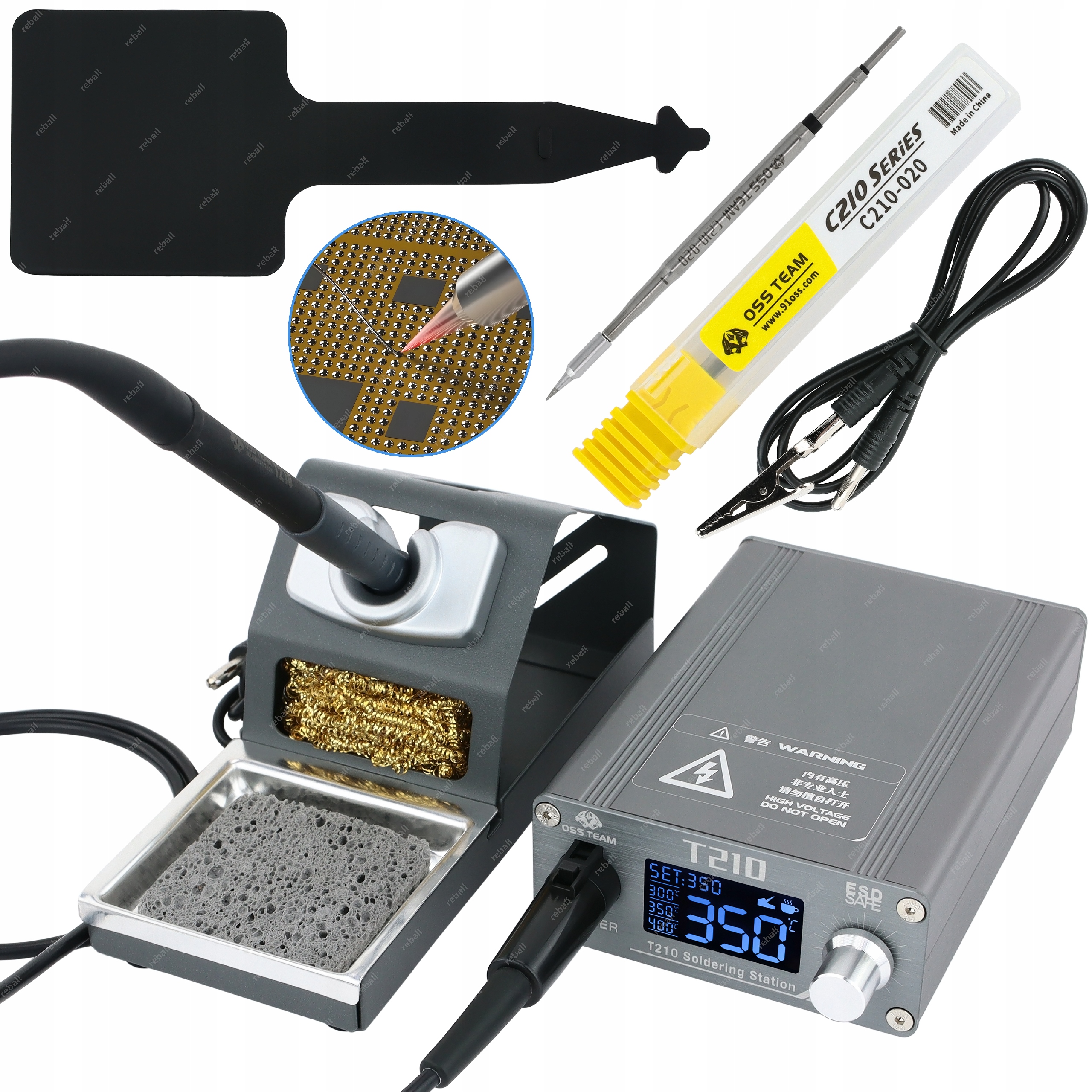 Přesná Pájecí Stanice Oss Team T210 Hrot Model Výše Než T12-X Plus