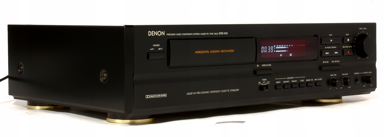 DENON DRS - 610 ТОНКИЙ СТЕРЕО МАГНИТОФОН INSTR