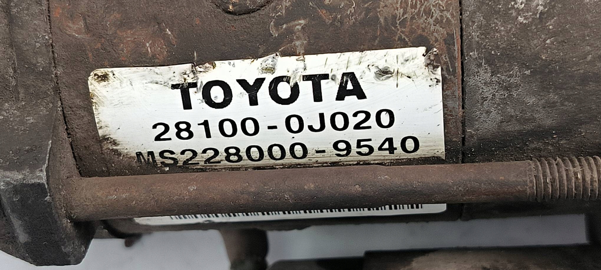 starter 28100-0J020 TOYOTA YARIS