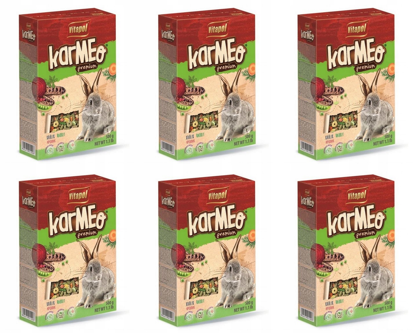 Levně Vitapol míchané Krmivo 6x0,5 kg pro králíky