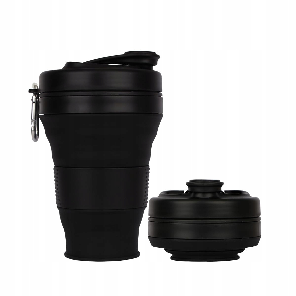 Unnestar Skládací kempingový hrnek Silikonový s trubičkou 600 ml Outdoor