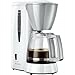 MELITTA Ekspres Do Kawy Z Filtrami 5 Filiżanek Szklany Dzbanek Biały — miniatura 3