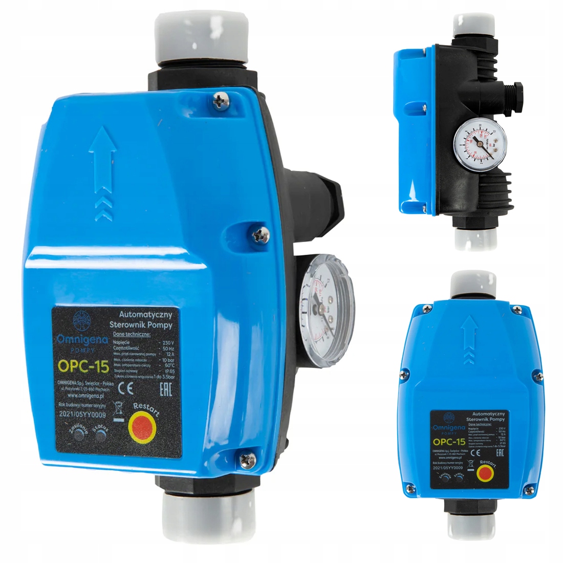 Włącznik Wyłącznik Ciśnieniowy Sterownik Automatyczny Suchobieg OPC-15 Omni