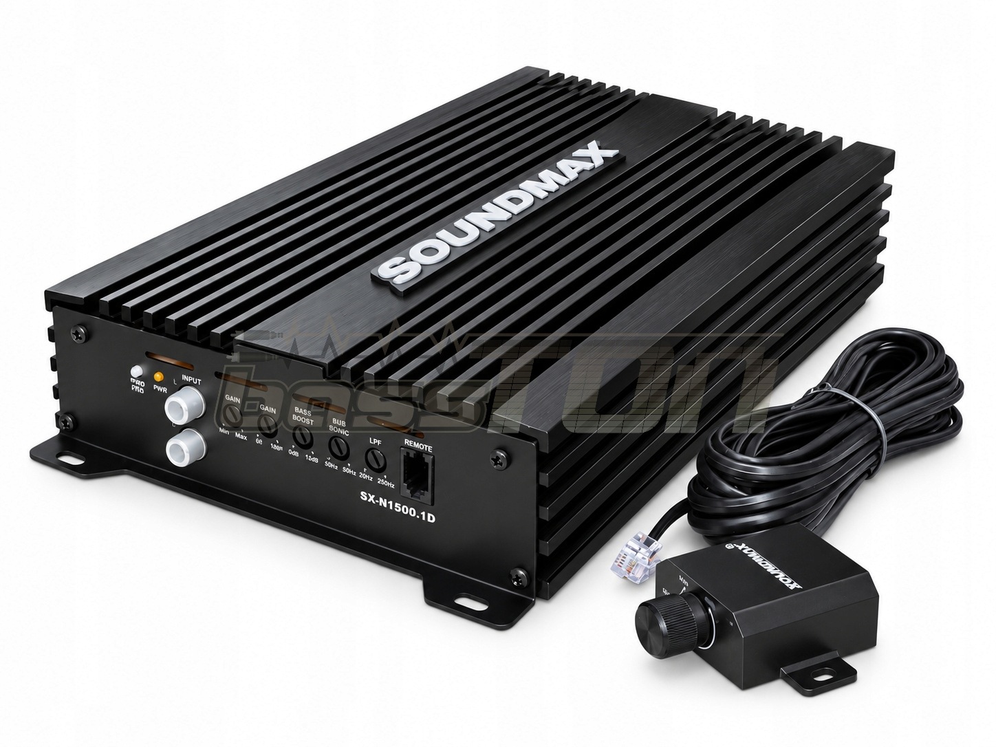 Monoblokový Zesilovač 1500W Rms Soundmax SX-N1500.1D Hi-input Clip Pilot