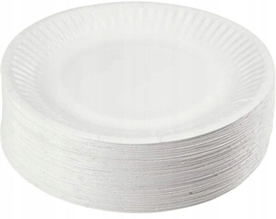 

Talerzyki Białe Bio Eko Kompostowalne 18cm 100szt.