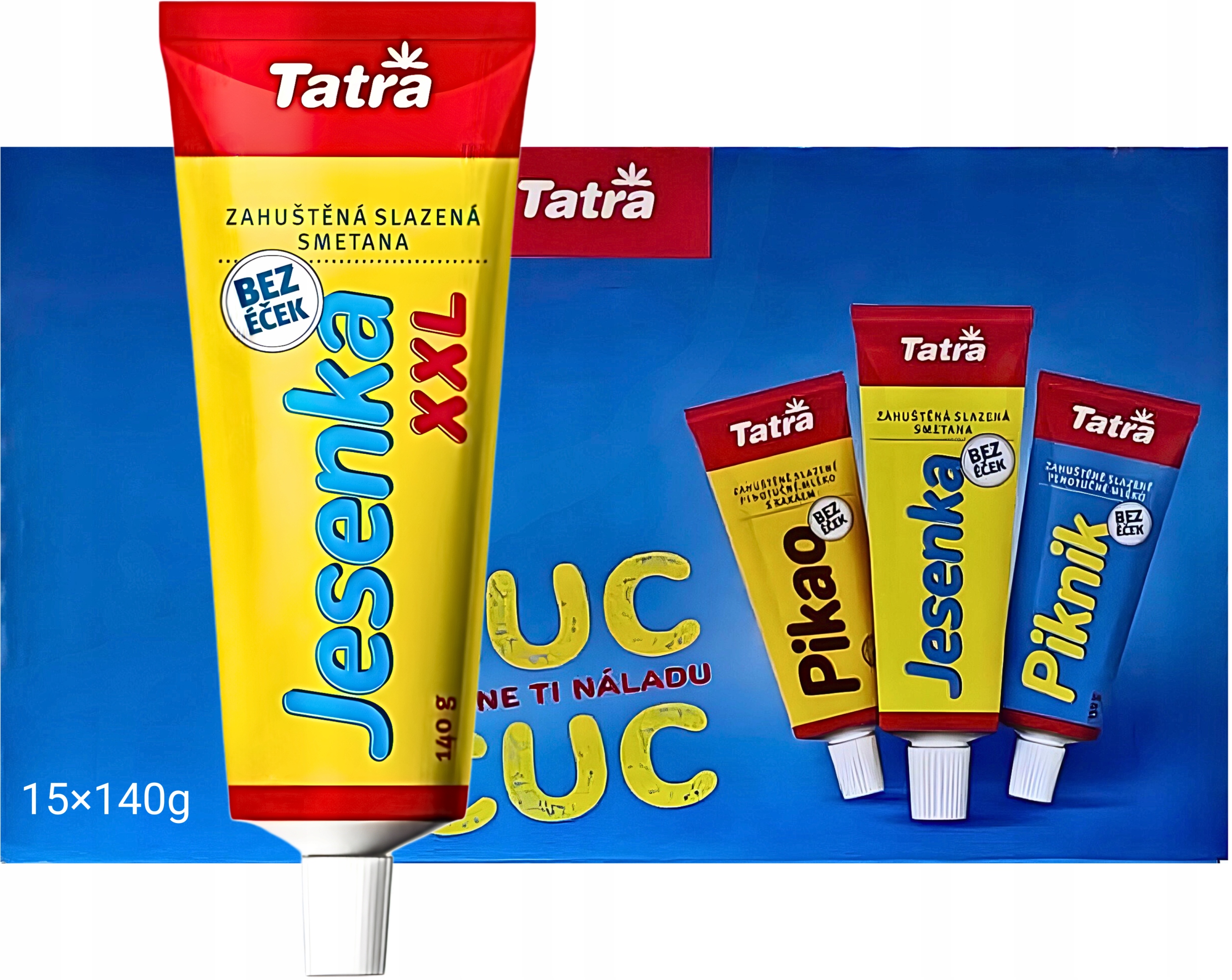 Levně Tatra Jesenka Zahuštěná slazená smetana 15×140g