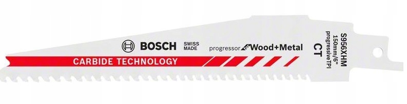 Bosch Pilový List pro šavlové pily, dřevo, kov, S 956 Xhm 150 mm