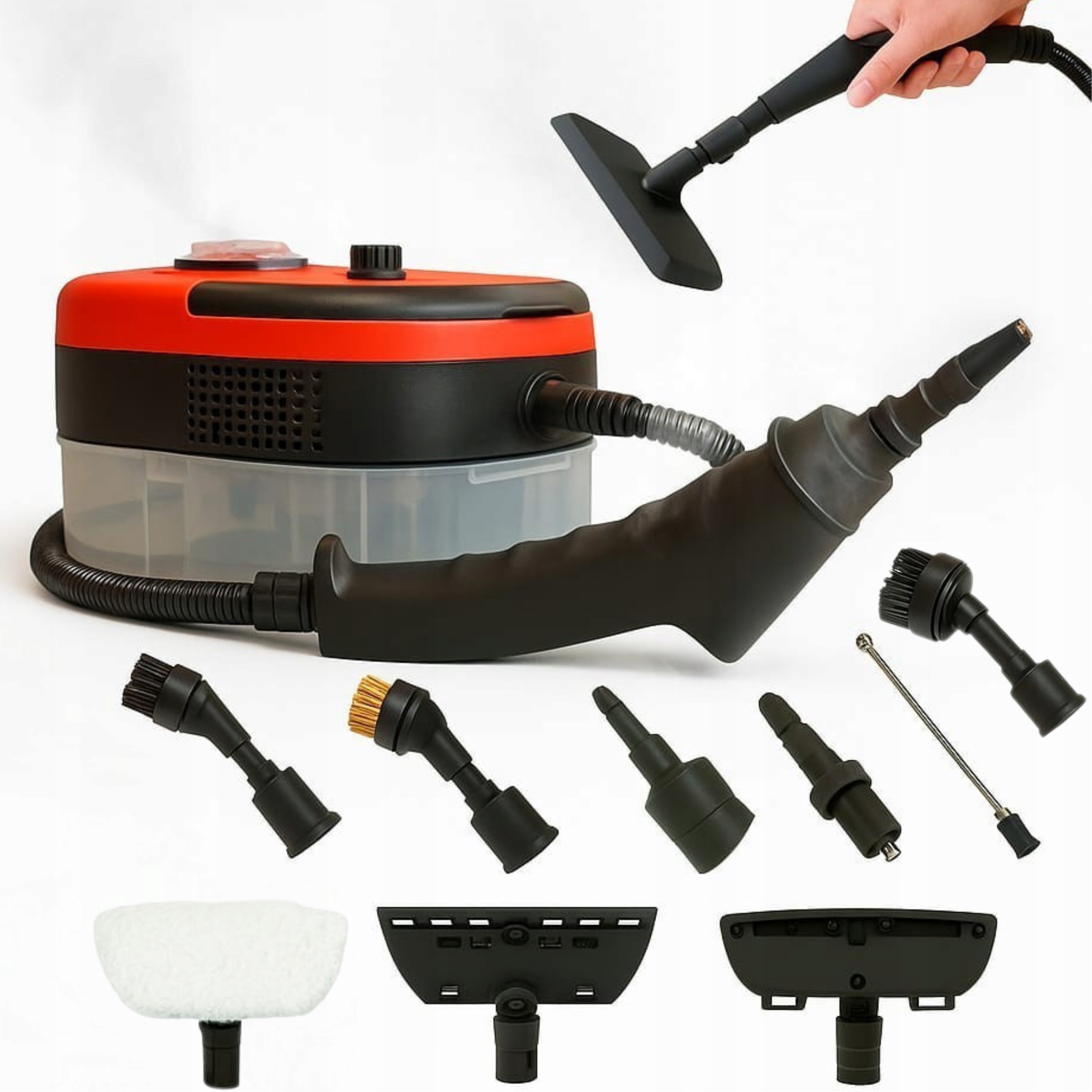 Myjka Parowa 1500W Parownica Czyścik Urządzenie Czyszczące Zasilane 4W1