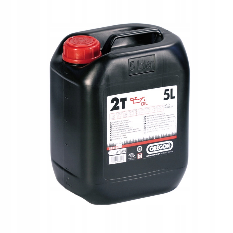 Olej pre dvojtaktné motory, kanister 5L červený Oregon