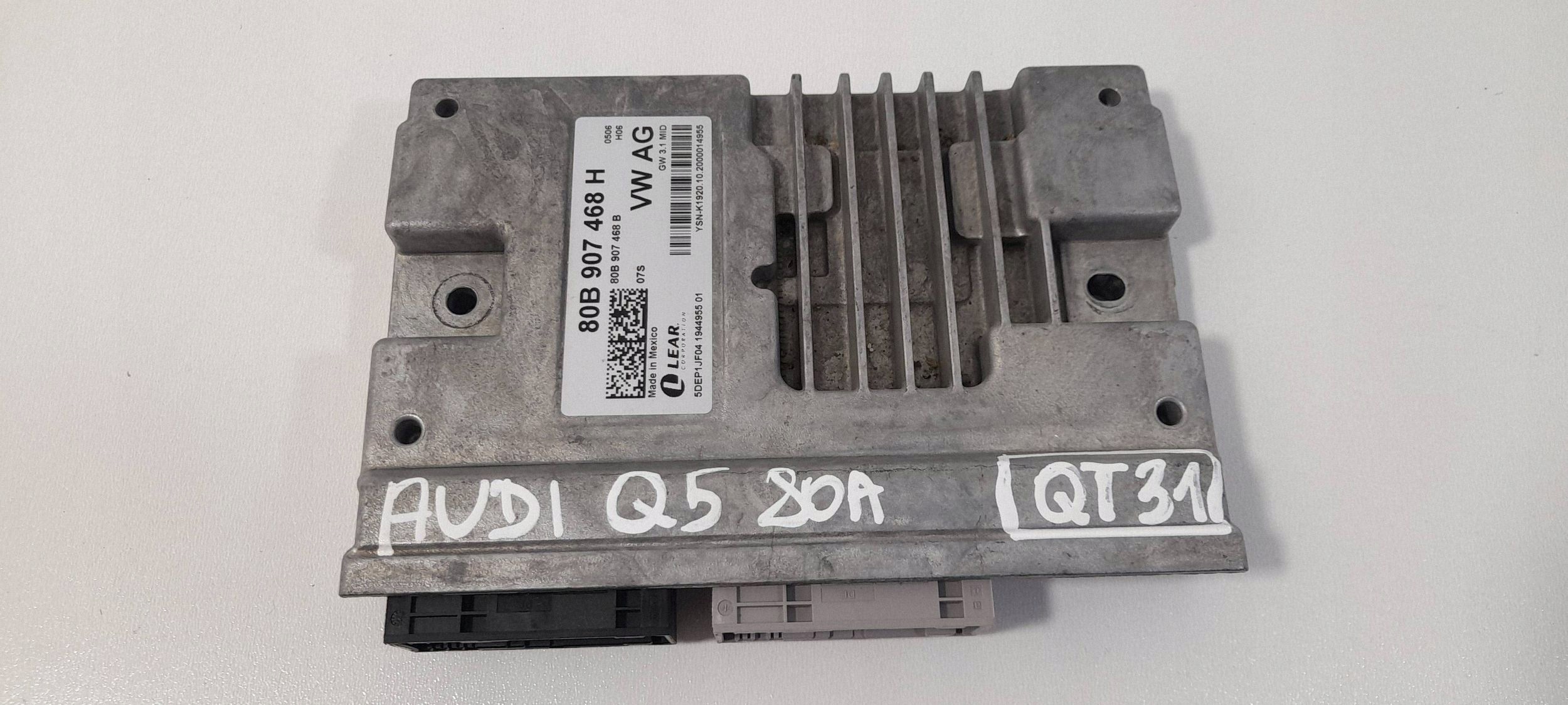 Audi Q5 SQ5 FY control unit Gateway 80B907468H (QT31)