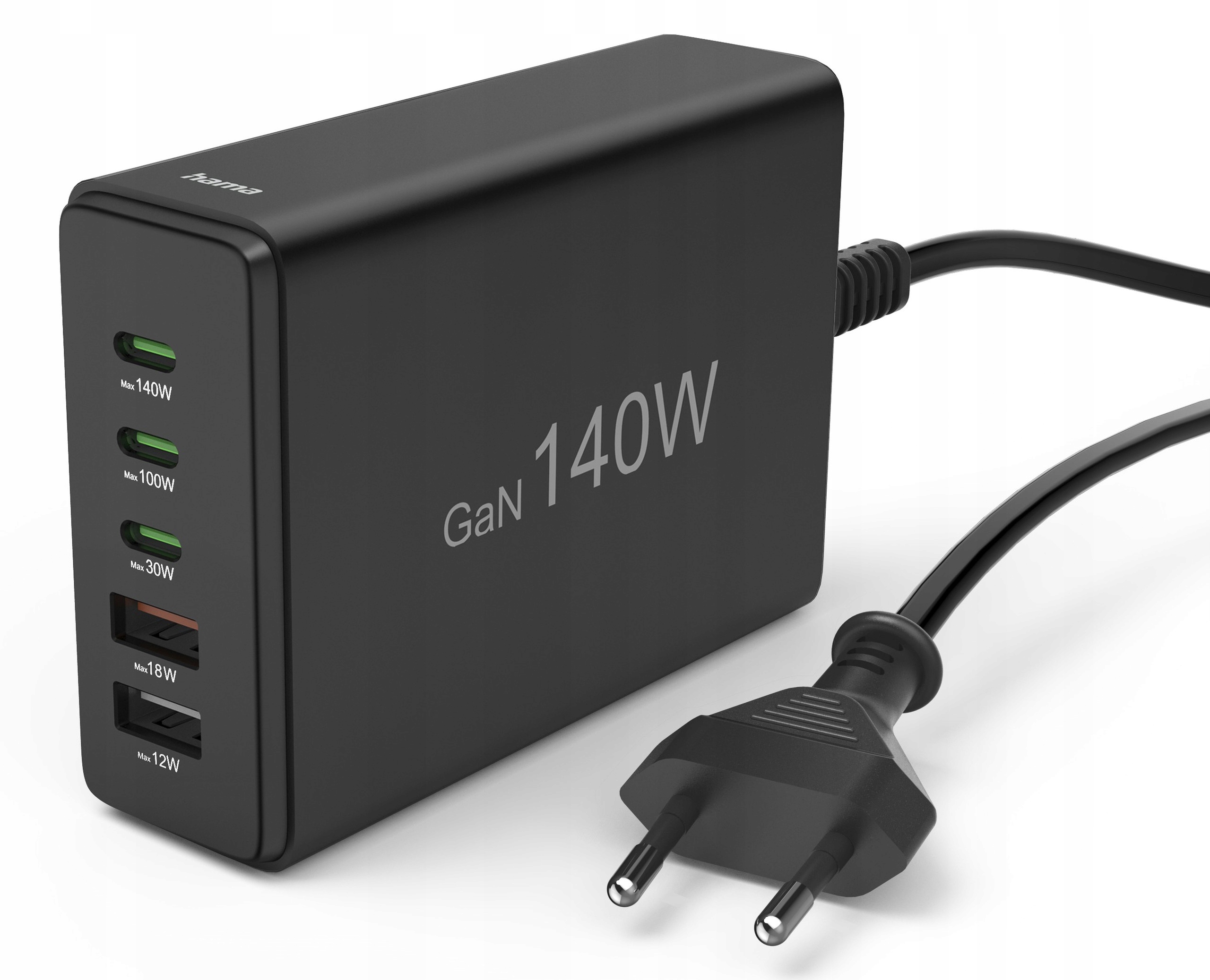 Stacja ładująca Hama 201978 GaN 140W Czarny