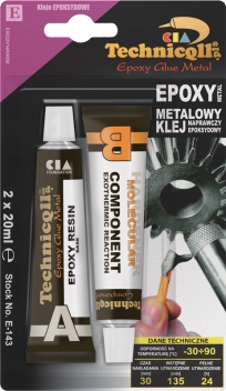 

Klej epoksydowy Metalowy 2x 20 ml Technicqll