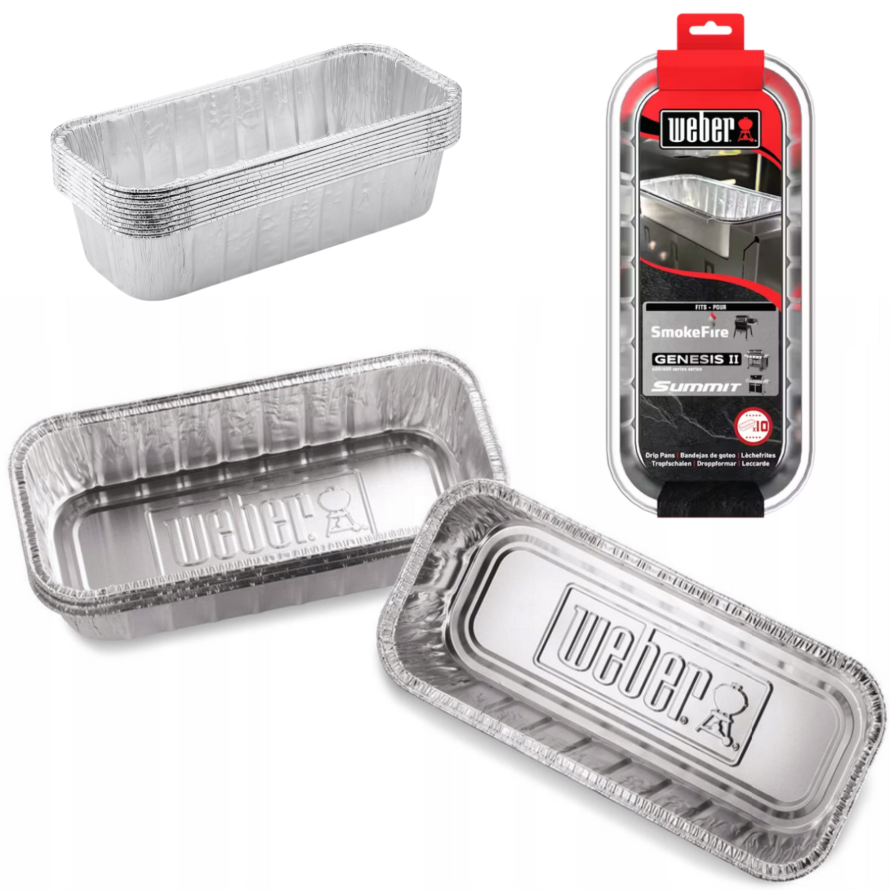 Weber Hliníkové misky Summit, 10 ks