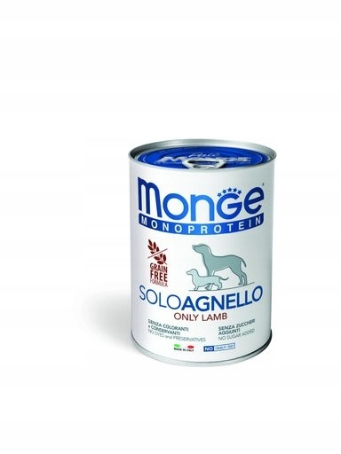 5 x Monge Dog Solo Jehněčí maso 400 g
