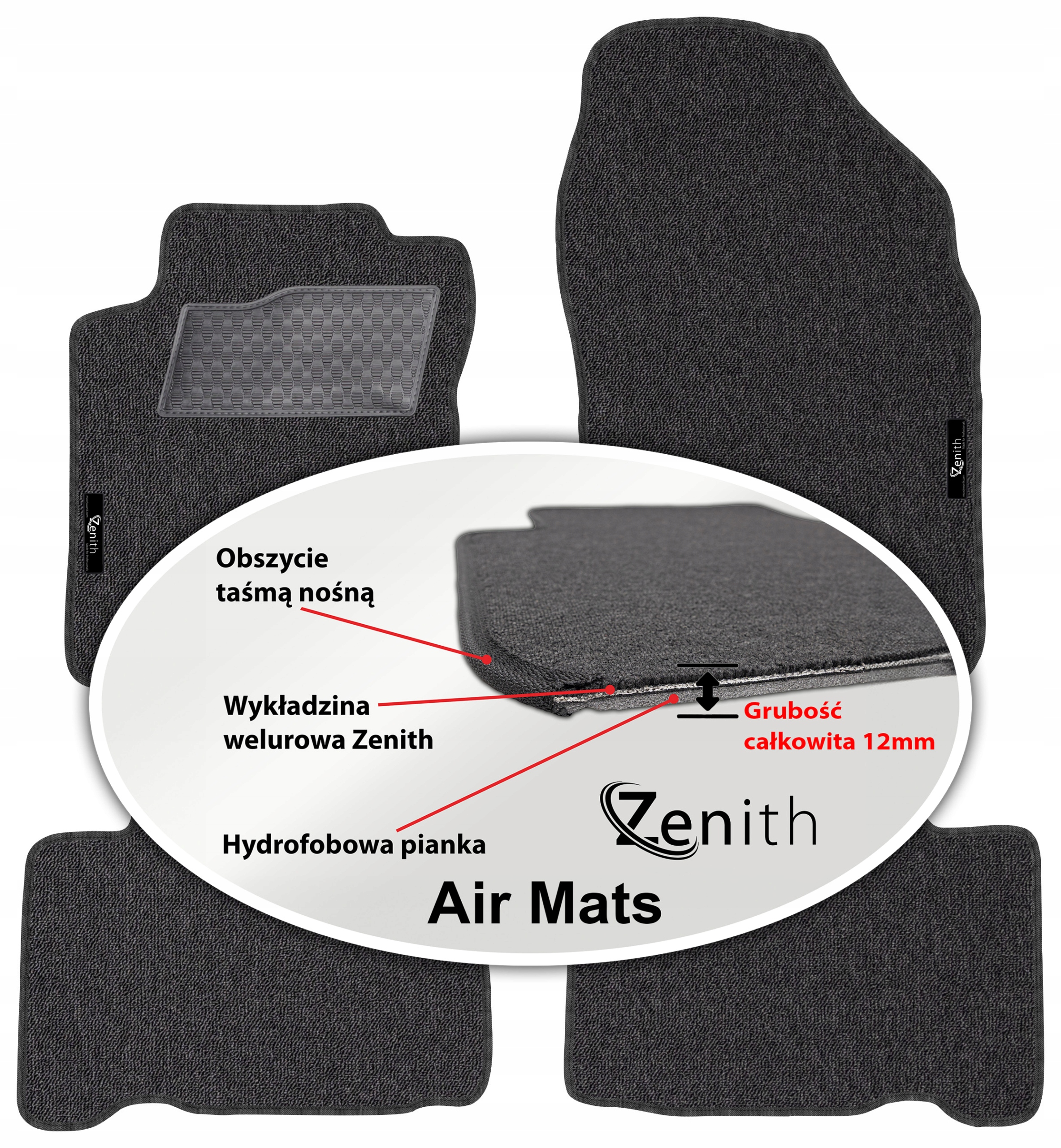 Lexus Nx 2014 – Velúrové koberčeky do auta Zenith Air Mats