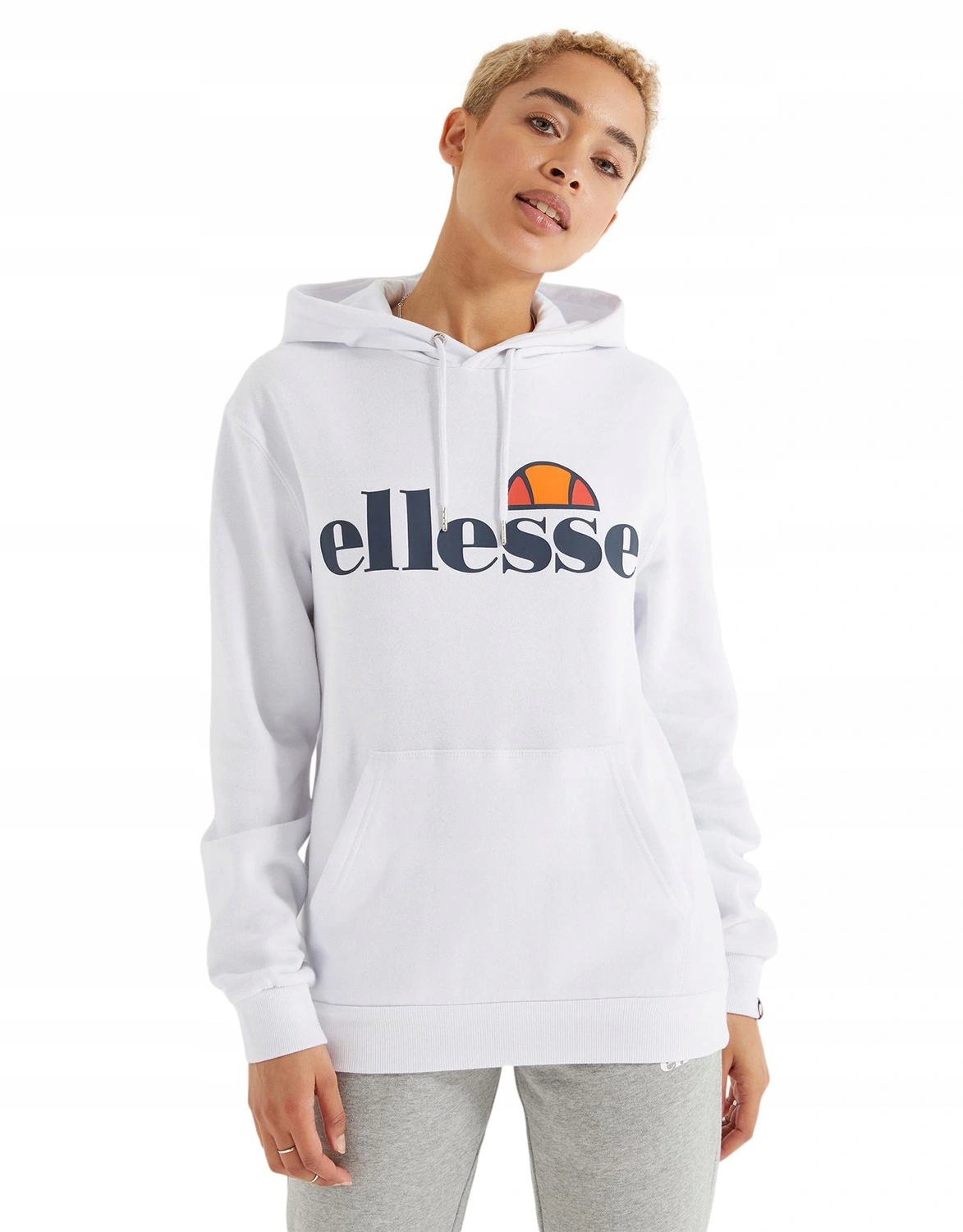 Mikina dámská Ellesse s kapucí od hoodie Torices bílá bavlněná