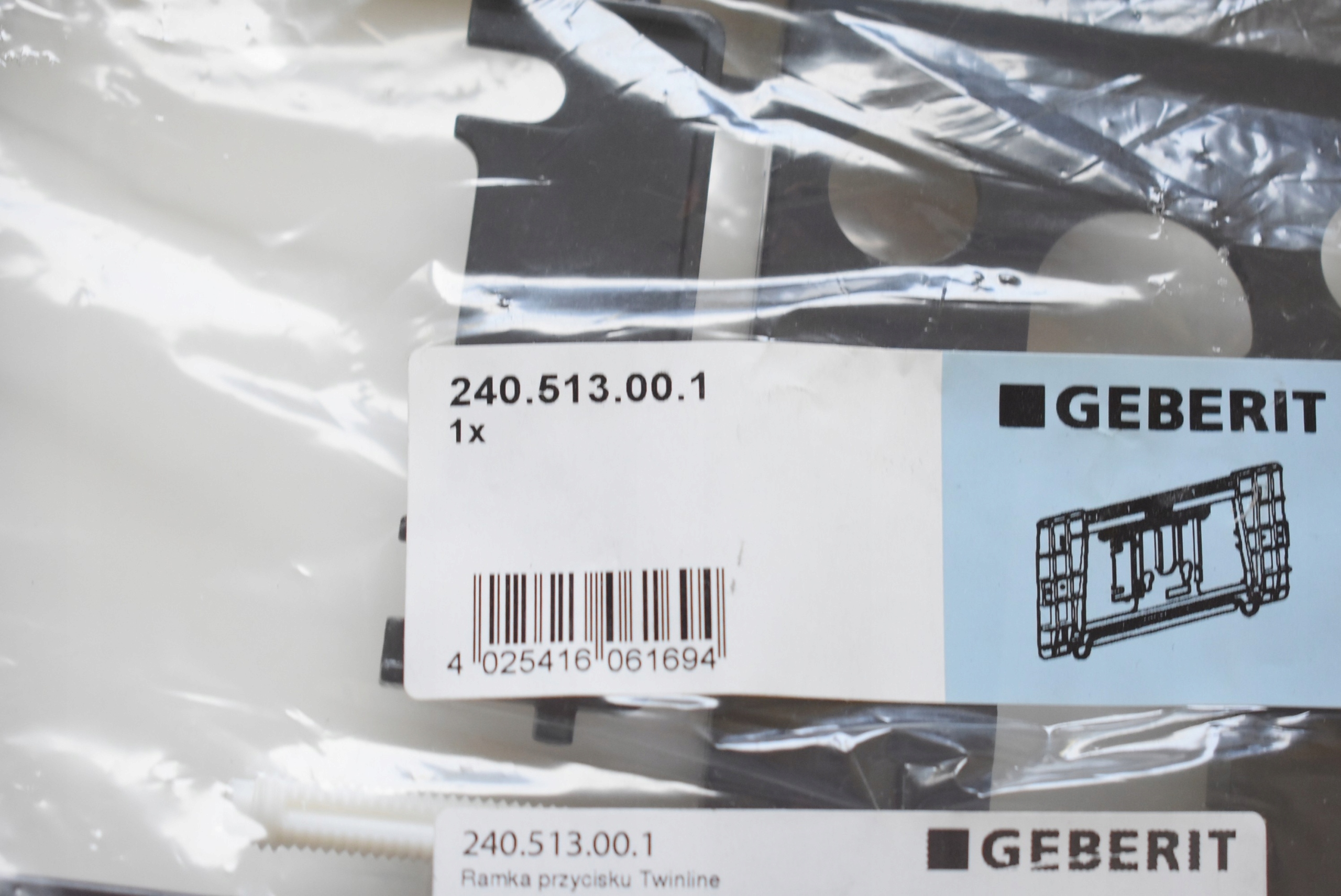 GEBERIT Ramka przycisku TWINLINE 240.513.00.1 Linia Twinline