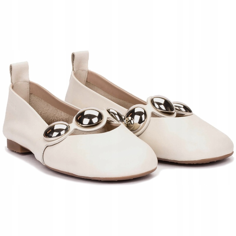 Dámské baleríny Wonders A-4704 Sauvag Off béžová Kůže Vel. 37