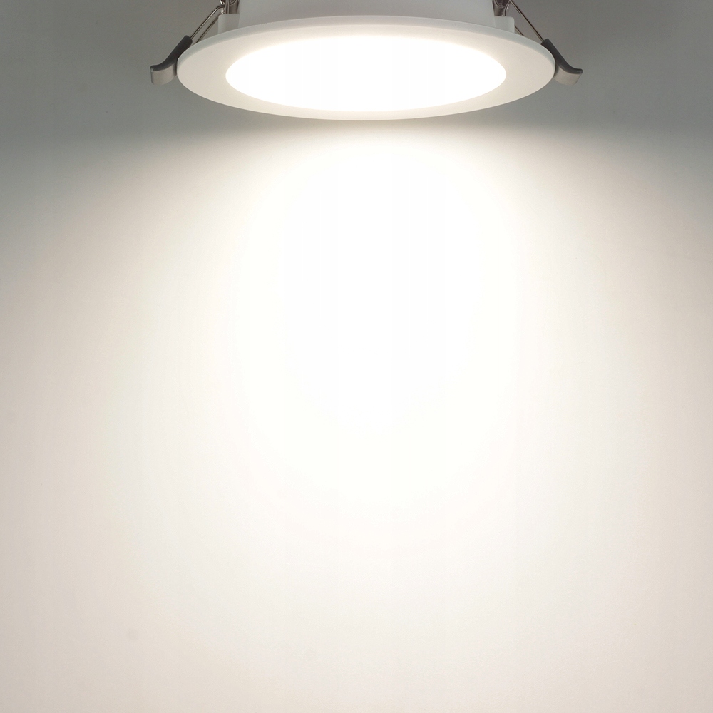 5 x PANEL LED OCZKO SUFITOWE WPUST 6W 230V 4000K Kolor biały