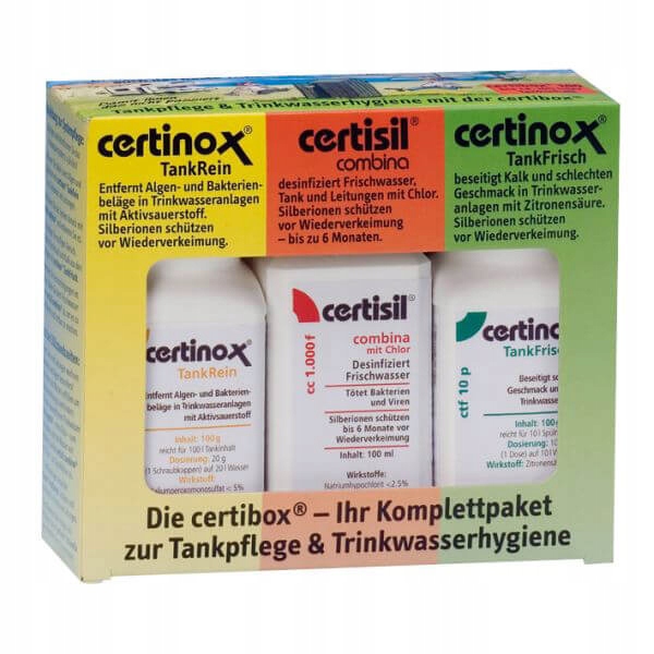 Комплект для дезинфекции резервуаров для воды Certibox