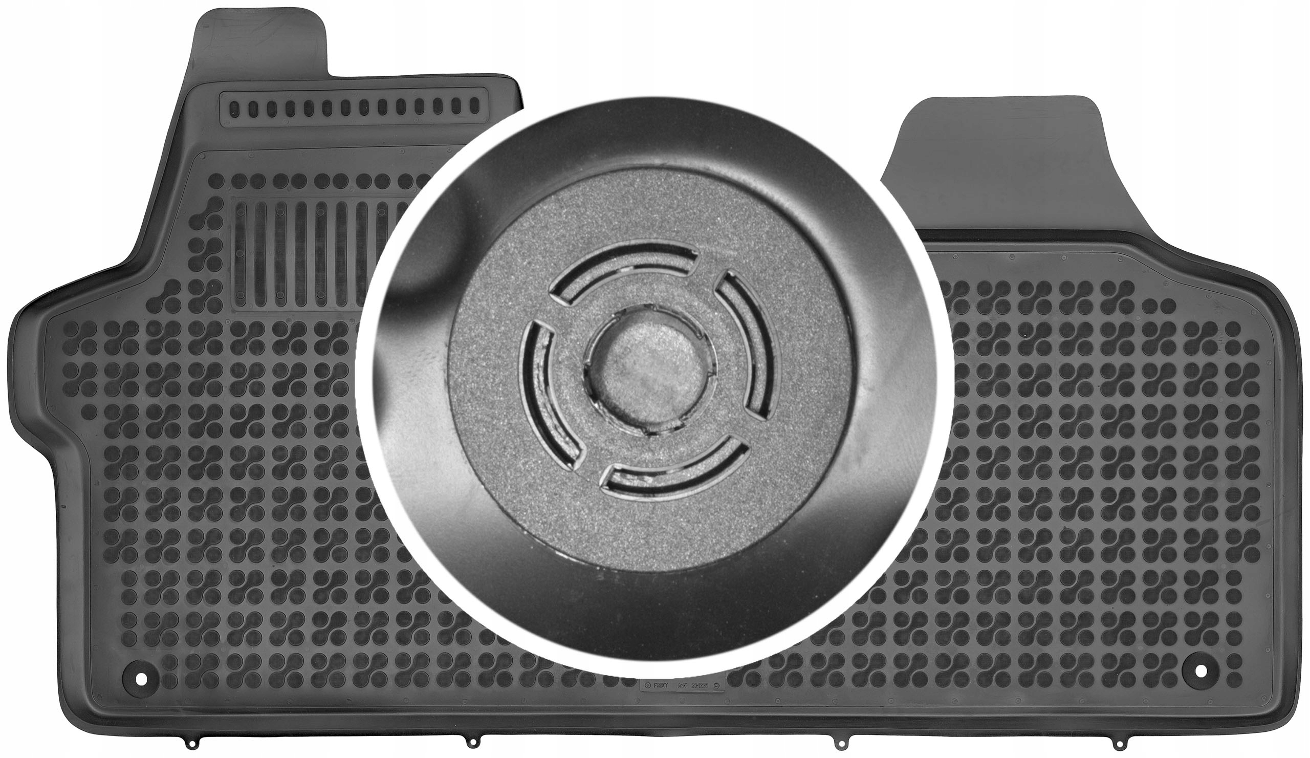 Fiat Scudo II 2006-2016 Gumové rohože do auta Upevnenie