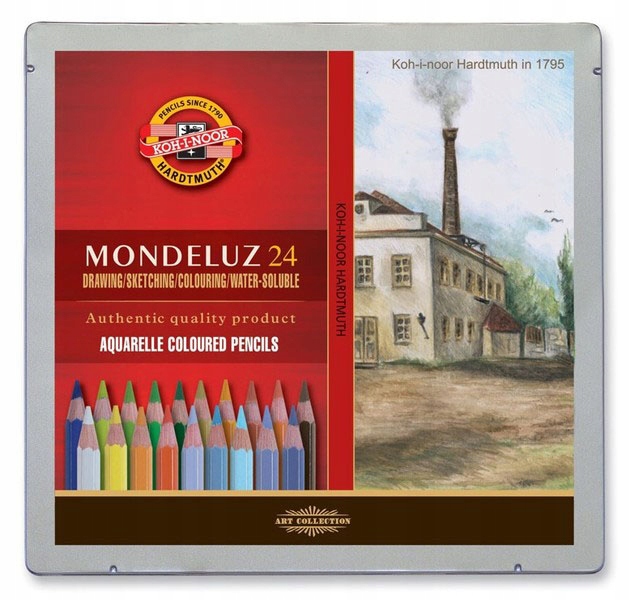 Pastelky Mondeluz 3724 24 Kol. „krajina“op.met 9069
