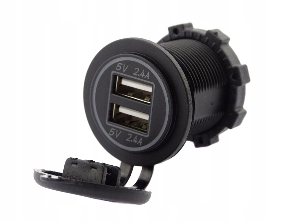 MOTOCYKLOWE GNIAZDO 2X USB PODŚWIETLANE 12V 24V Producent Motolp