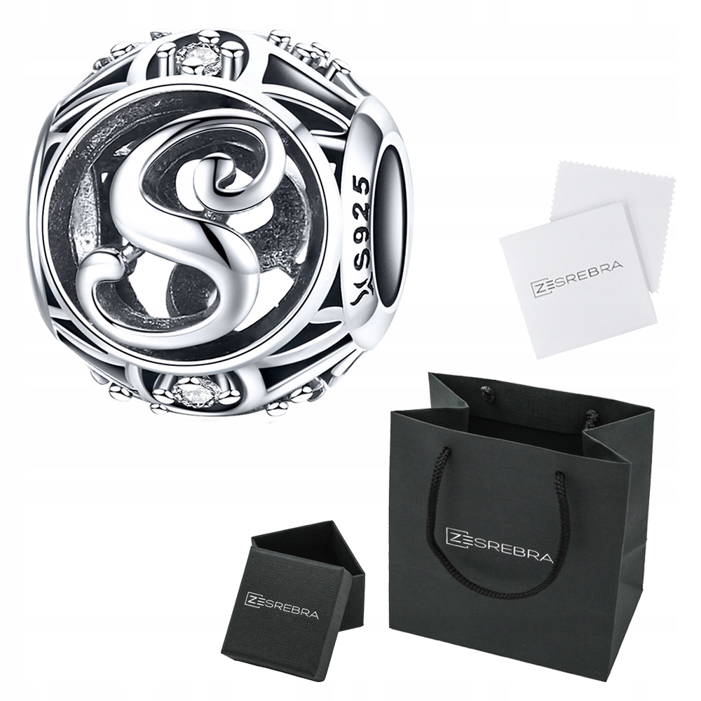 

Charms Litera S do Pandora srebro 925 S925