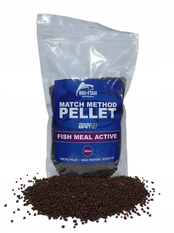 Pellet Big Fish 800g Fish Meal Active 2mm • Opinie - Allegro