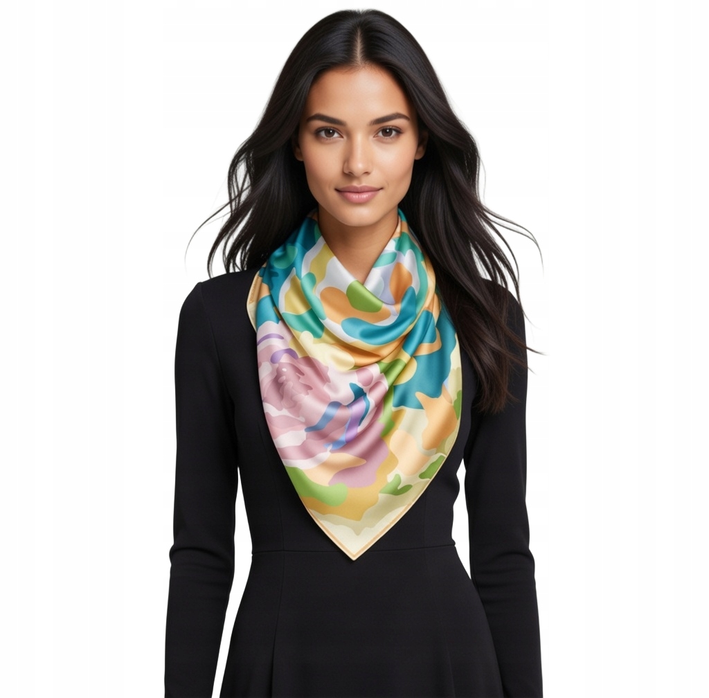 Hedvábný Šátek 100% Přírodní Hedvábí, Morušový, Prémiová Kvalita