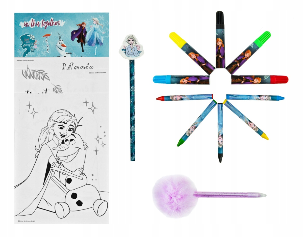Zestaw do kolorowania KRAINA LODU w plecaku Bohater Kraina Lodu