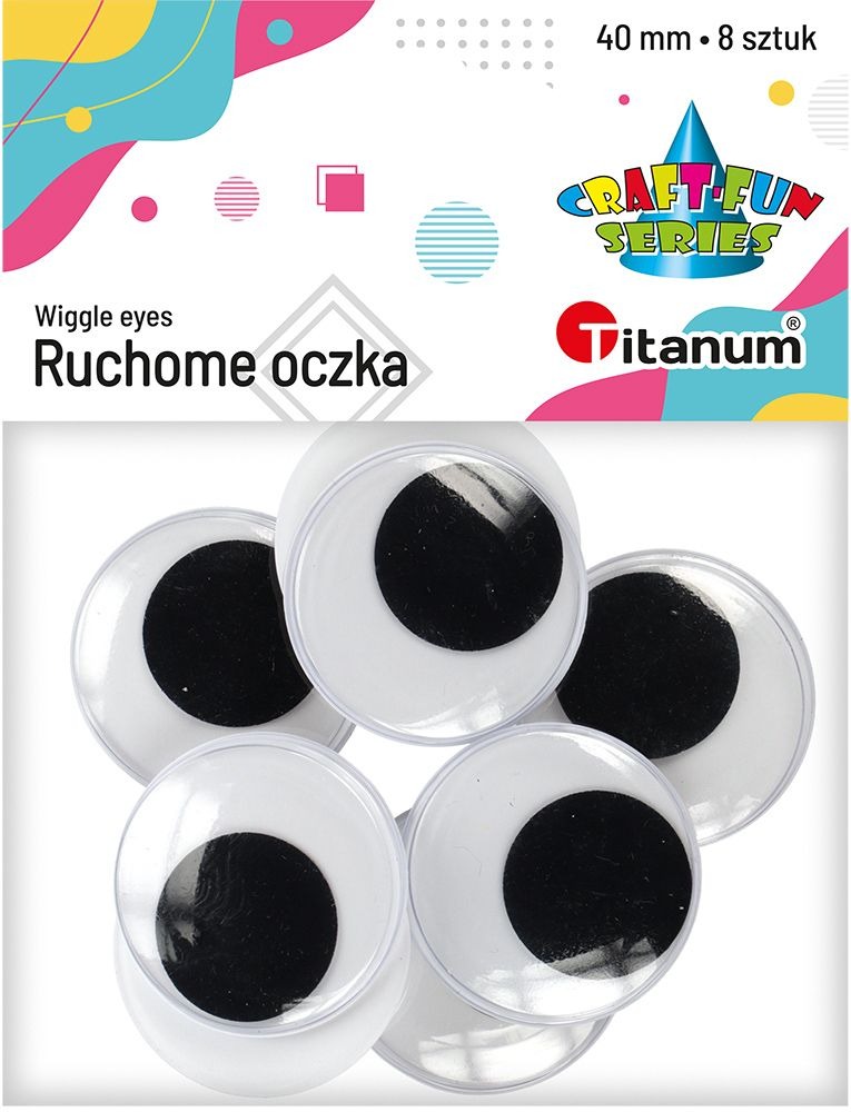

Ruchome oczka XL 40 mm 8 szt Titanum