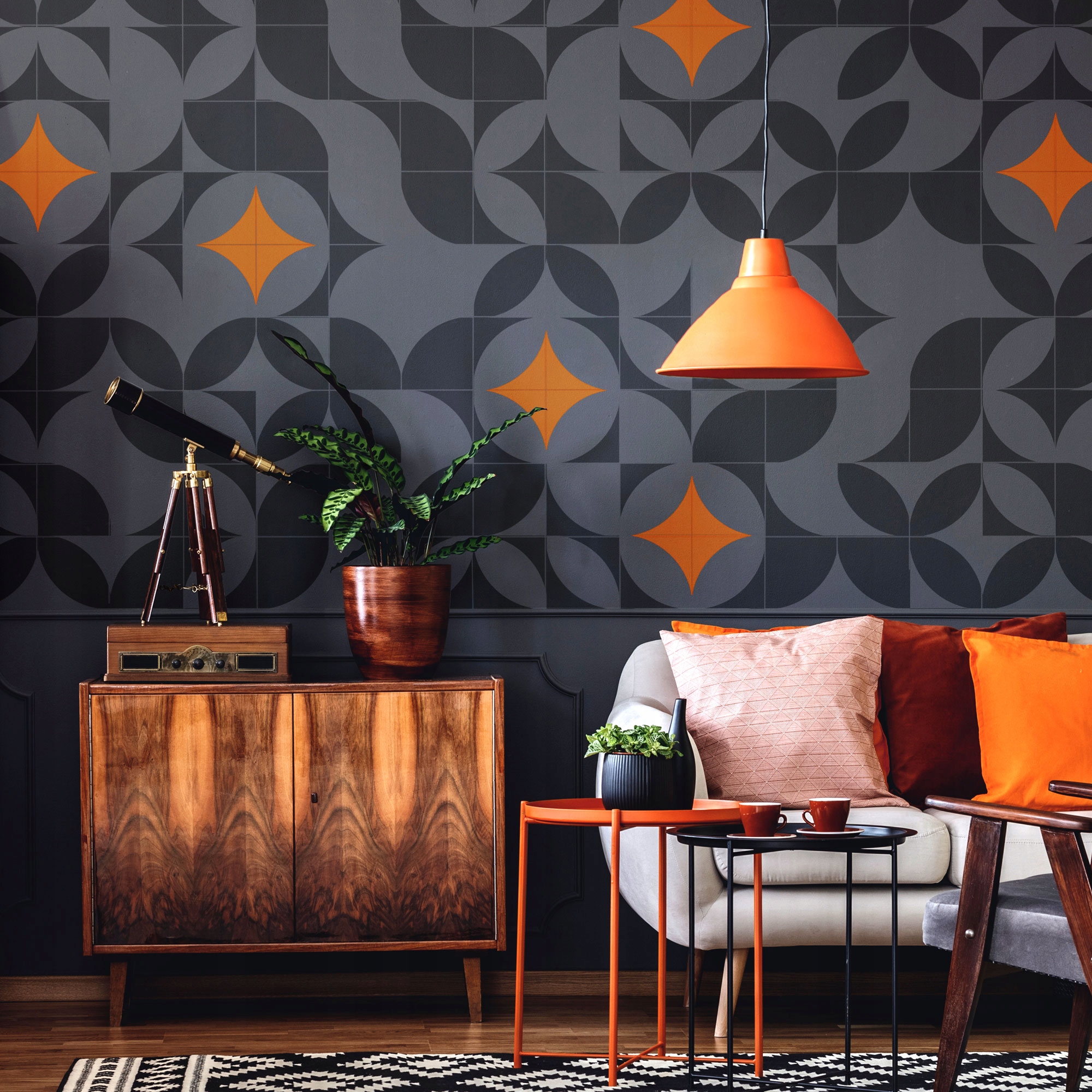 Szablon Malarski PŁYTKI KAFELKI Wielorazowy 10x10cm Wzór Geometria ZAMORA Marka Nakleo