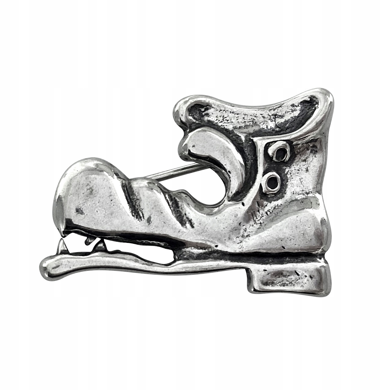 Stříbrná Představila Brož But Traper Oxidovaná 925