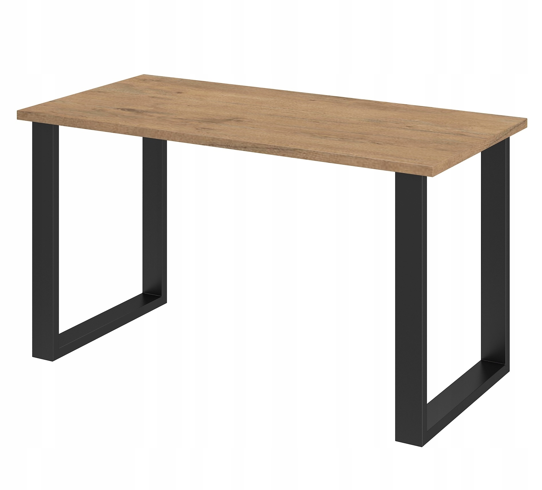 Loftový industriální stůl 138x67. Dub Lancelot, černý. Profil 4x8