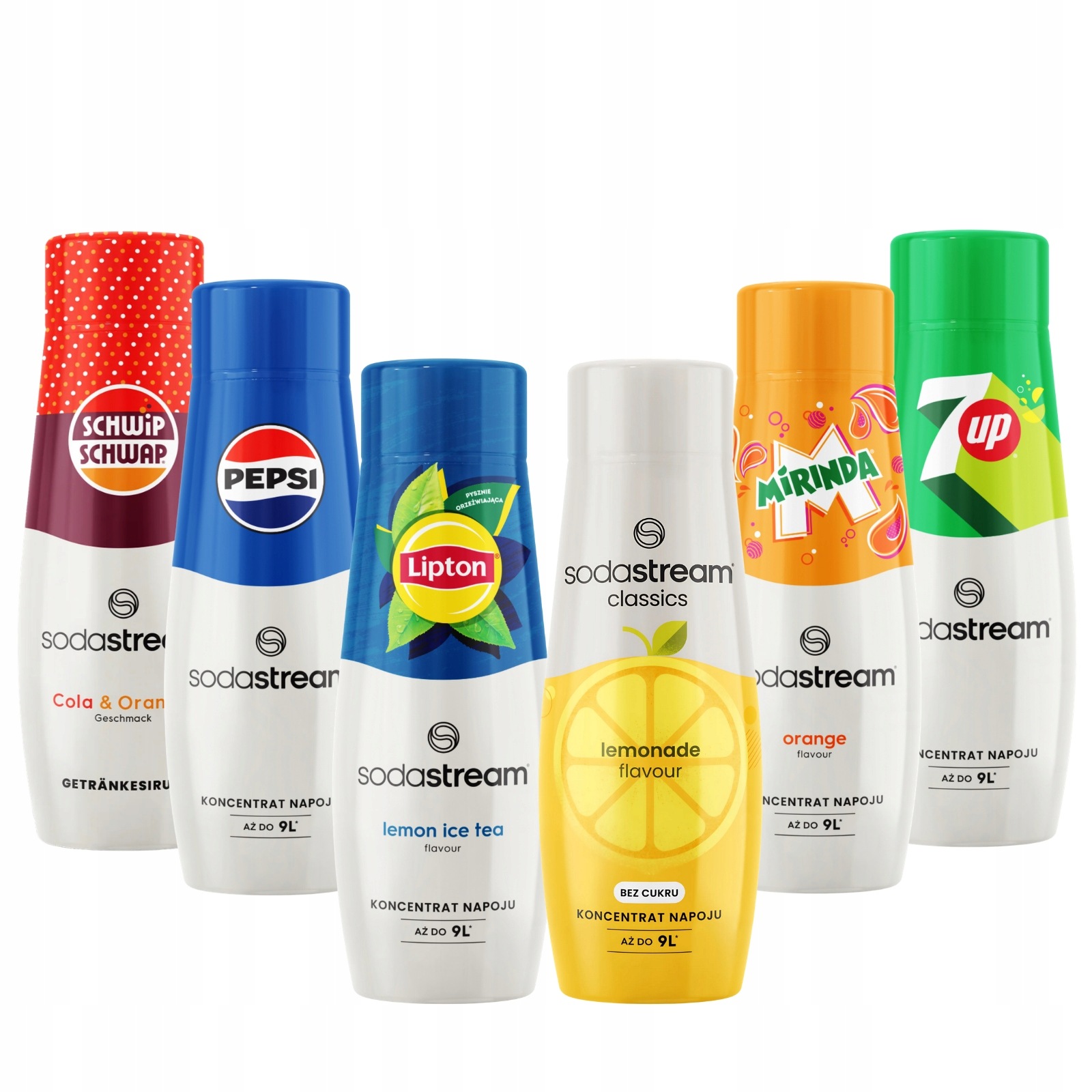 Pepsi sirupy Mirinda 7up Lipton Lemon Schwip Schwap Limonáda