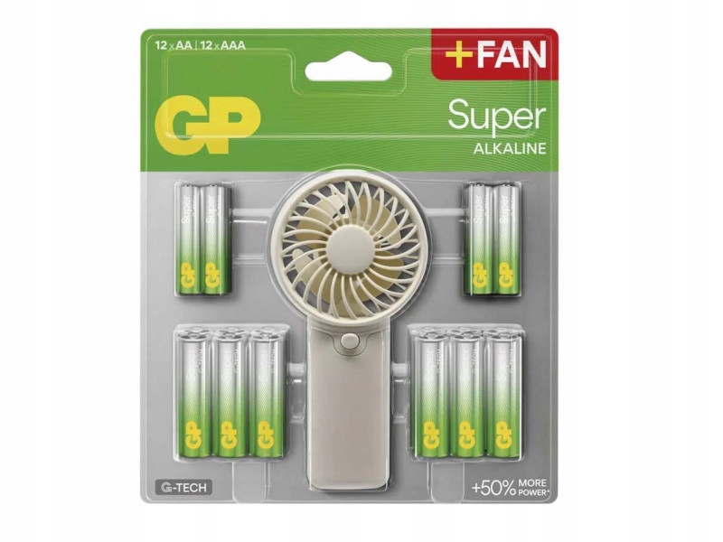 Zestaw baterii Gp – 12x Aa 12x Aaa z wentylatorem