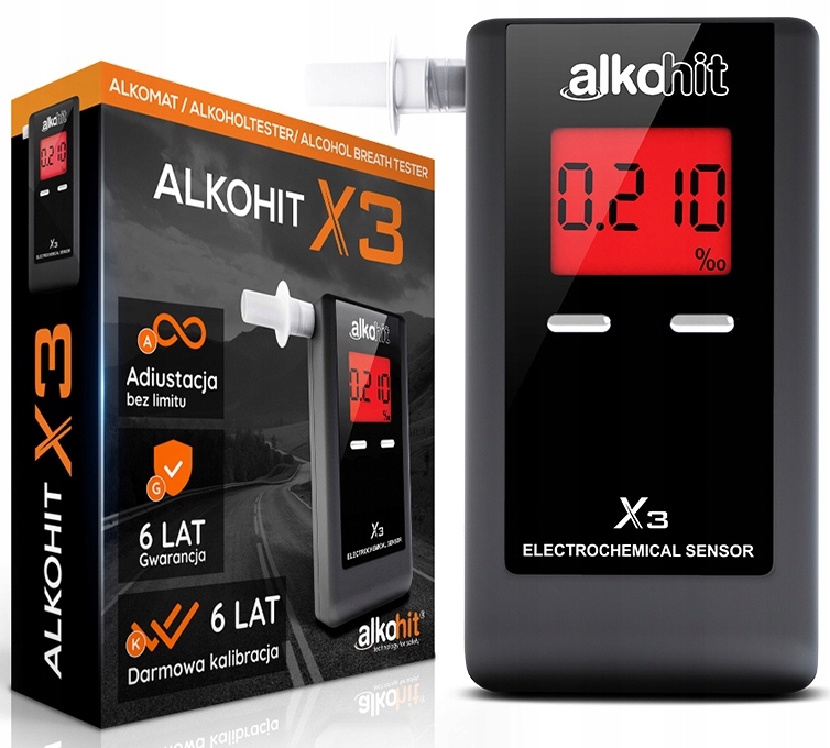 Elektrochemický Alkohol Tester Alkohit X3 Přesný
