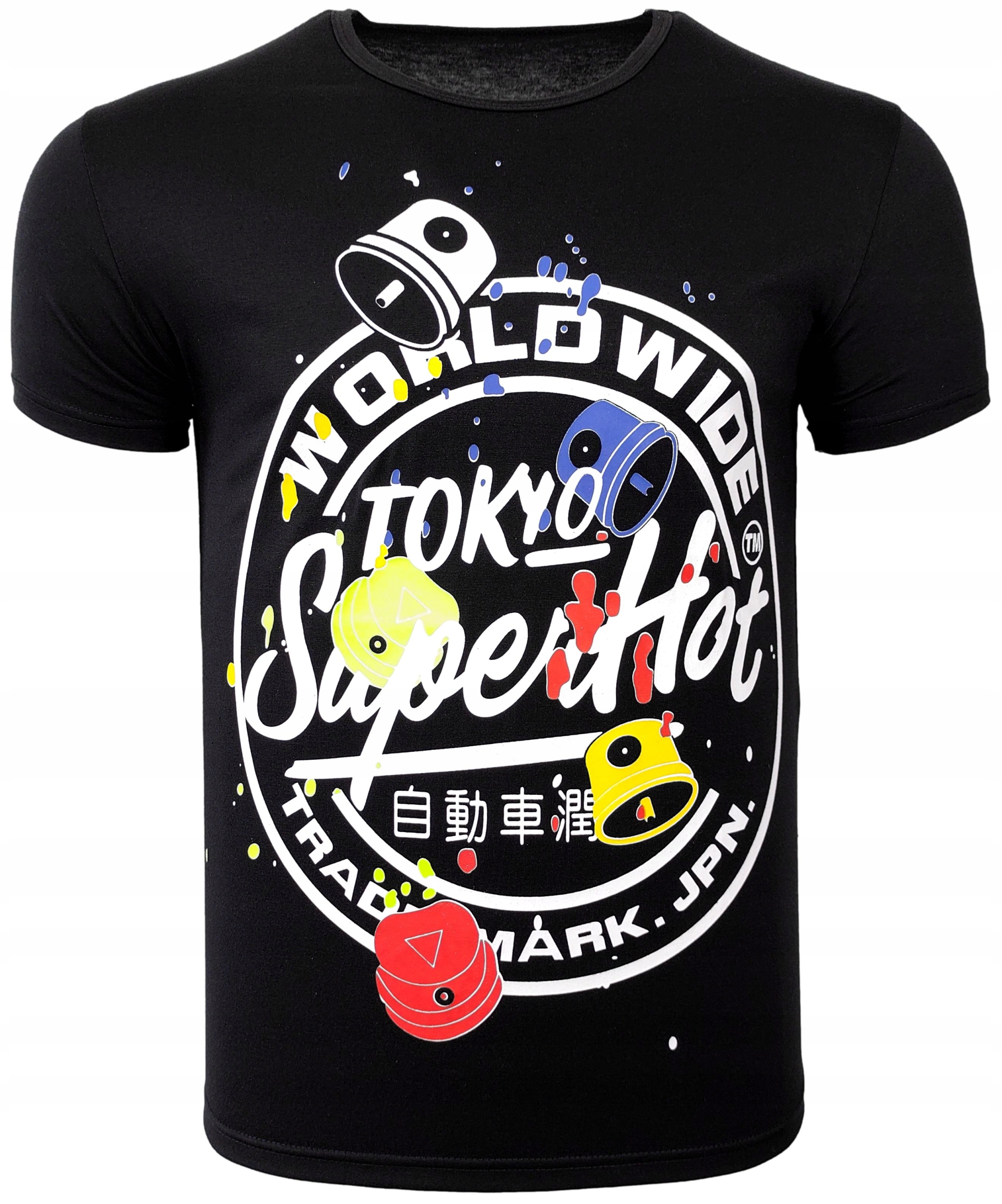 

Koszulka męska t-shirt czarny Tokyo T1257 r. XXL