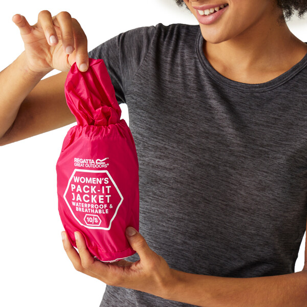 Kurtka przeciwdeszczowa Regatta RWW305 07T Pack-It czerwony M Rodzaj Z membraną