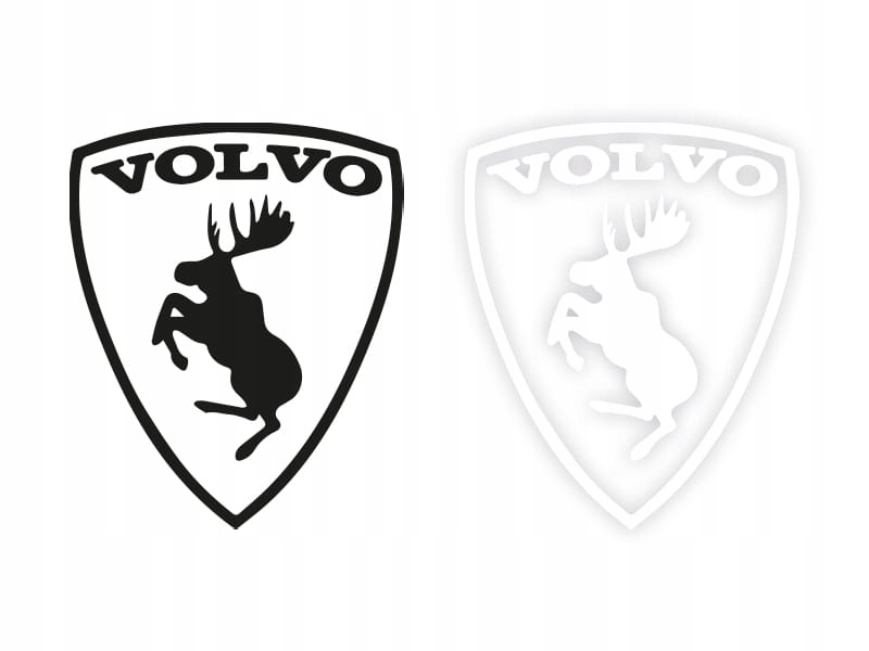 ŁOŚ VOLVO - Naklejka na samochód na auto KOLOR
