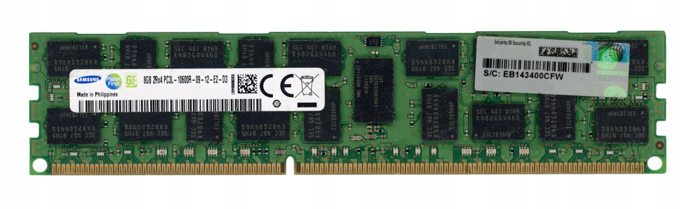 Samsung 8GB DDR3 2Rx4 1333MHz PC3L-10600R Reg Ecc