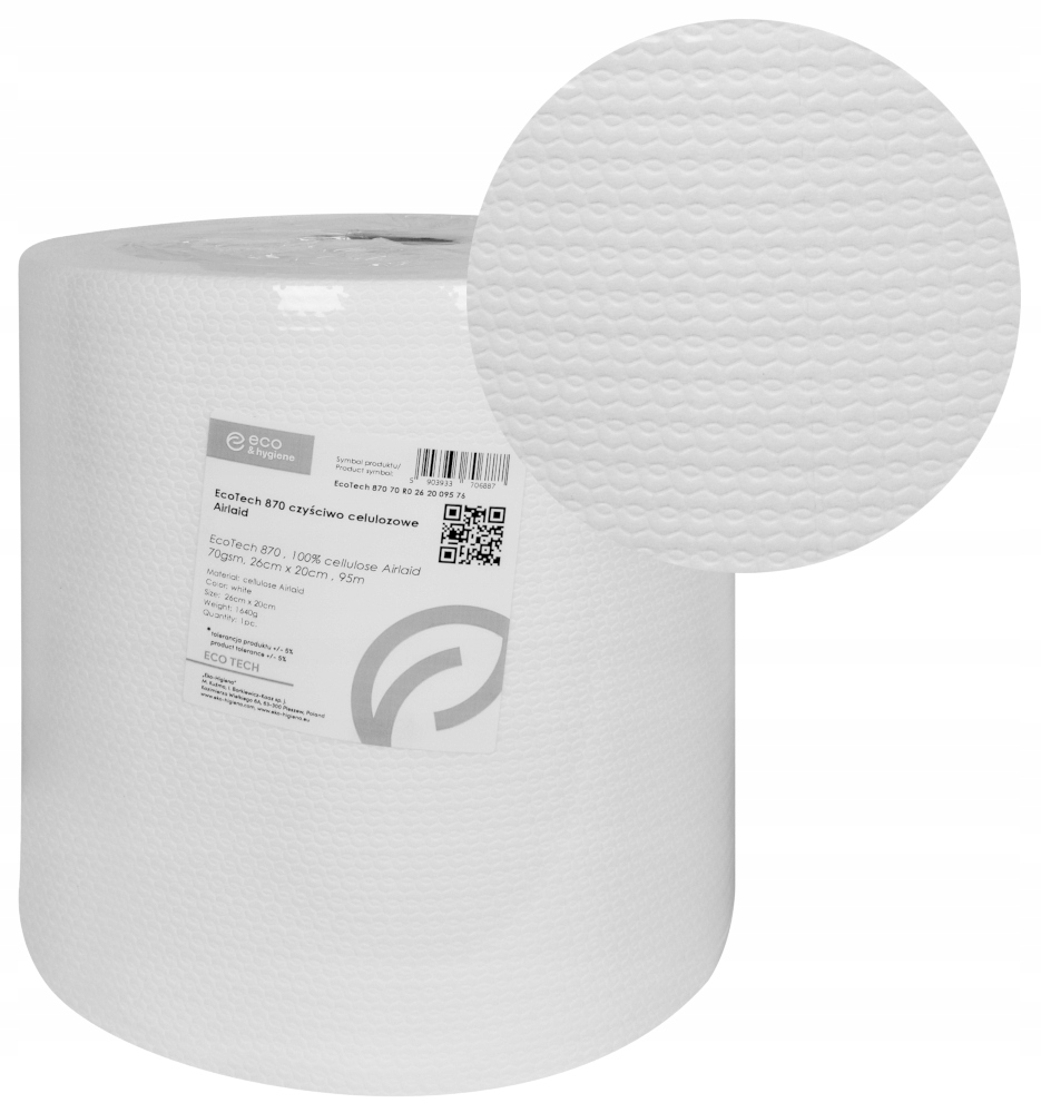 

Ręcznik Medyczny Czyściwo Airlaid Grube 70g/m2 95m