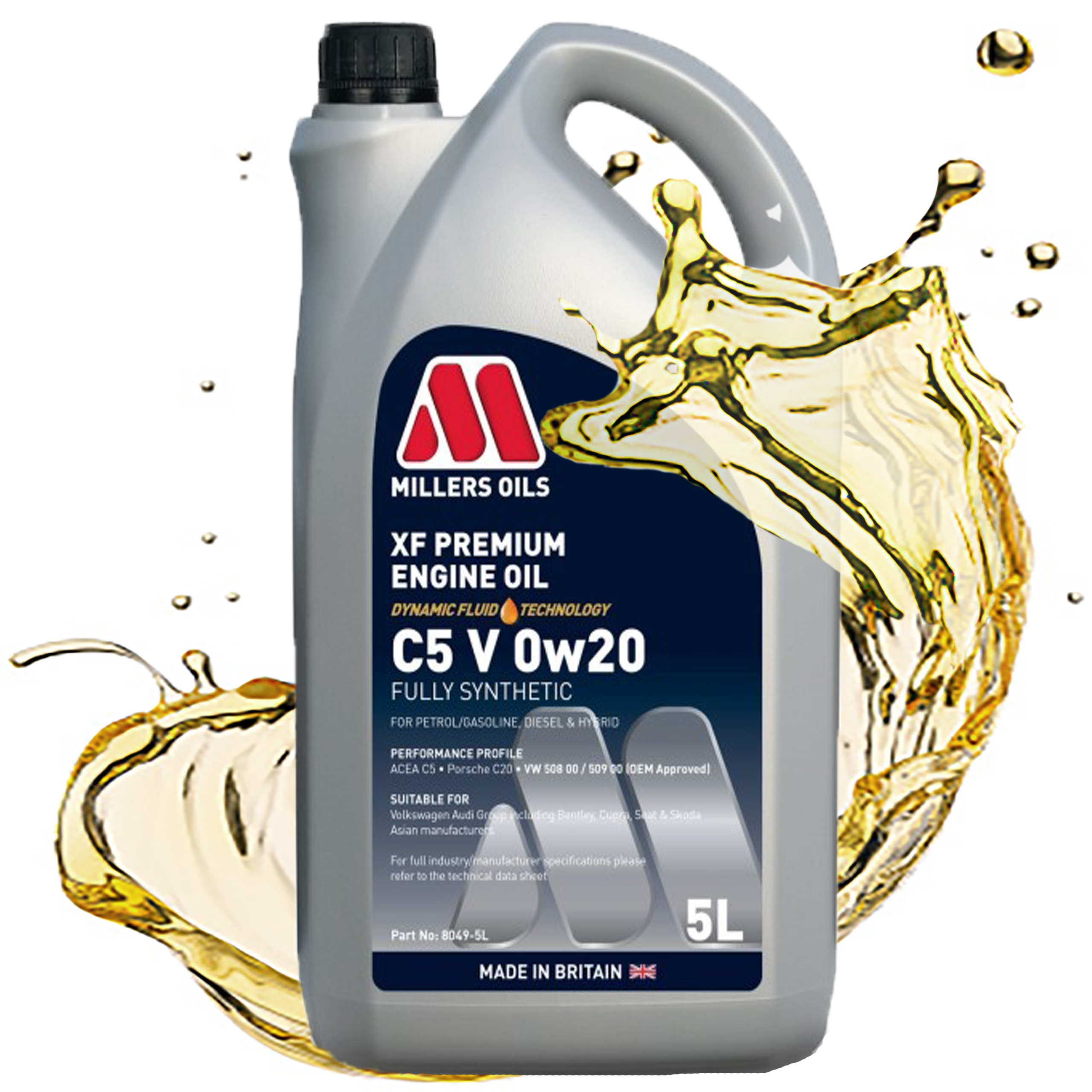 Syntetický Motorový Olej Millers Oils Xf Premium V Dft 0v20 508 509 00 5L