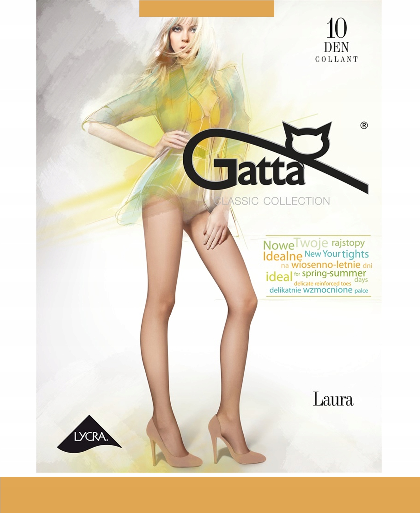 

Gatta Laura 10 Rajstopy damskie wz.00/3-M/Golden