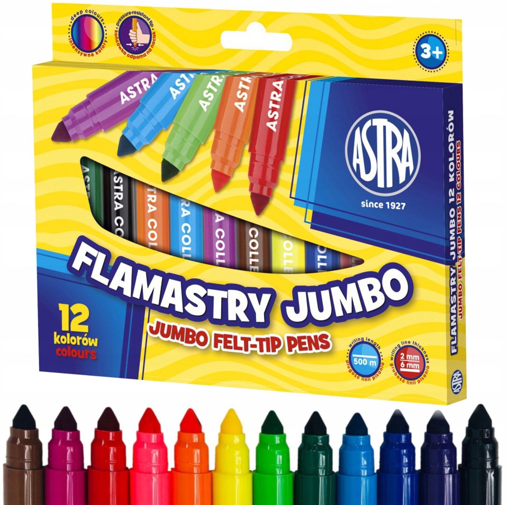

Astra Flamastry Jumbo grube pisaki