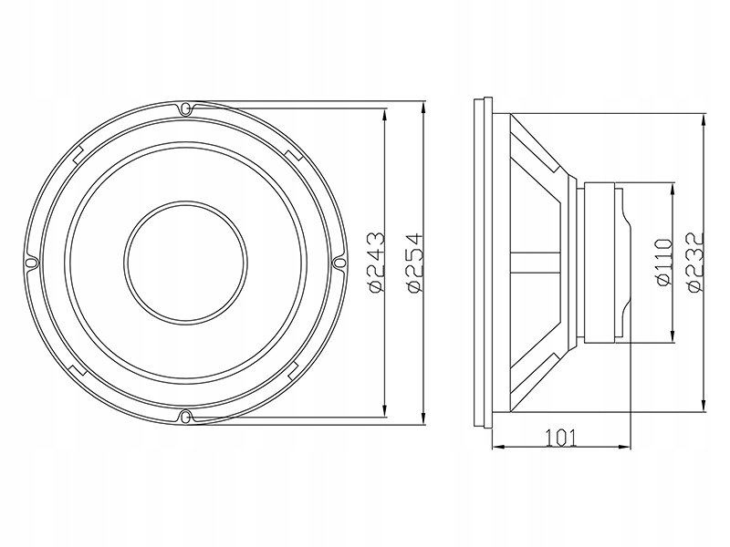 Głośnik BLOW B-250 8Ohm Model B-250
