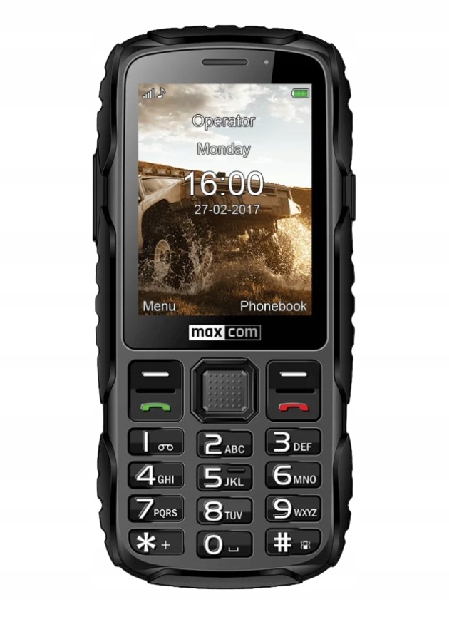 Telefon komórkowy Maxcom MM 920 L Strong Black Pancerny Czarny IP67