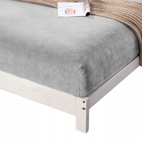 Prześcieradło "miś" z gumką 220x200+28 szare