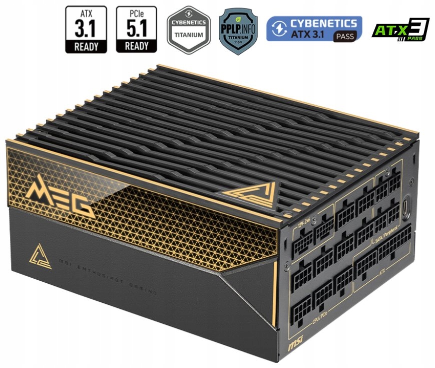Msi zdroj Meg Ai1600T PCIE5/ 1600W/ ATX3.1/ akt. Pfc/ 12 let celk. záruka/